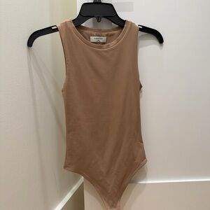 Aritzia Babaton Nude Sleeveless Top / Bodysuit